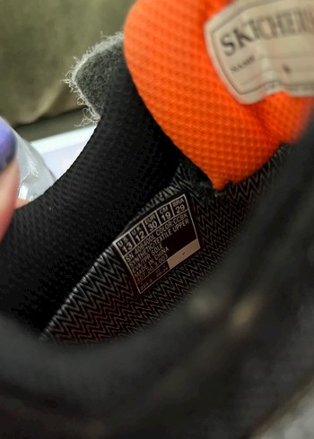 30 Beden çeşitli Renk Skechers Turuncu siyah gri Erkek Çocuk Su Geçirmez Bot