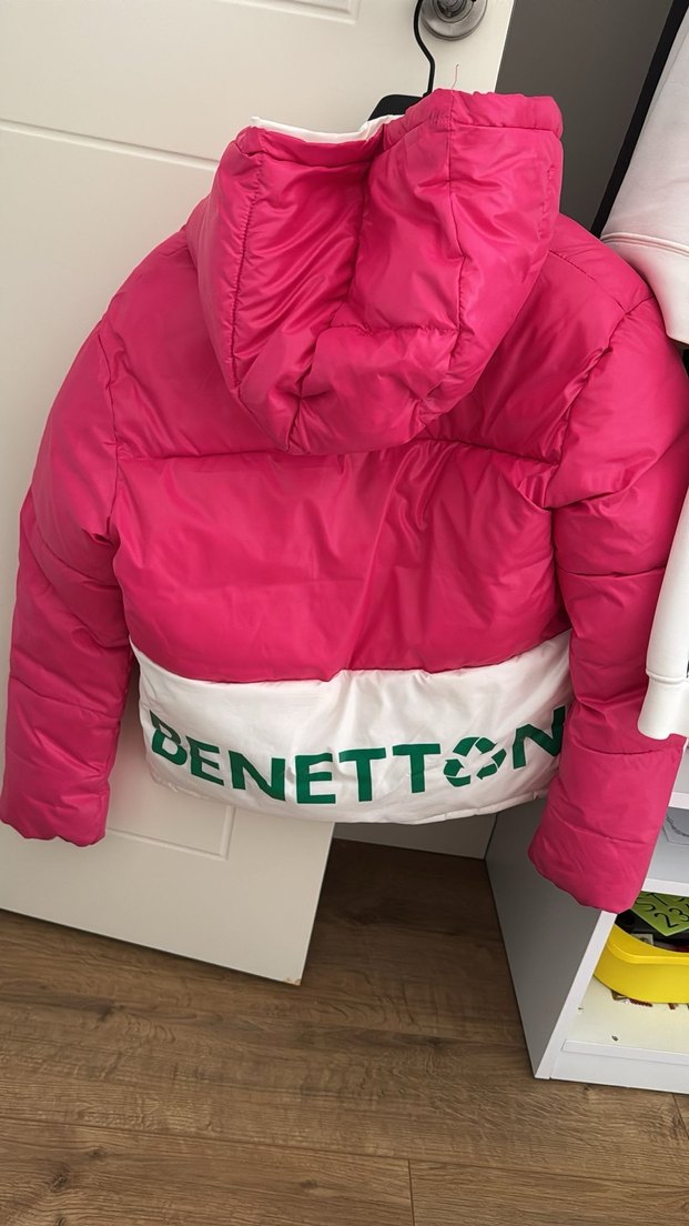 Pembe fermuarlı Kışlık Mont - Görsel 2