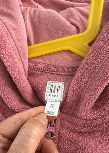 Kız Çocuk Pembe GAP Fermuarlı Sweatshirt - Görsel 3