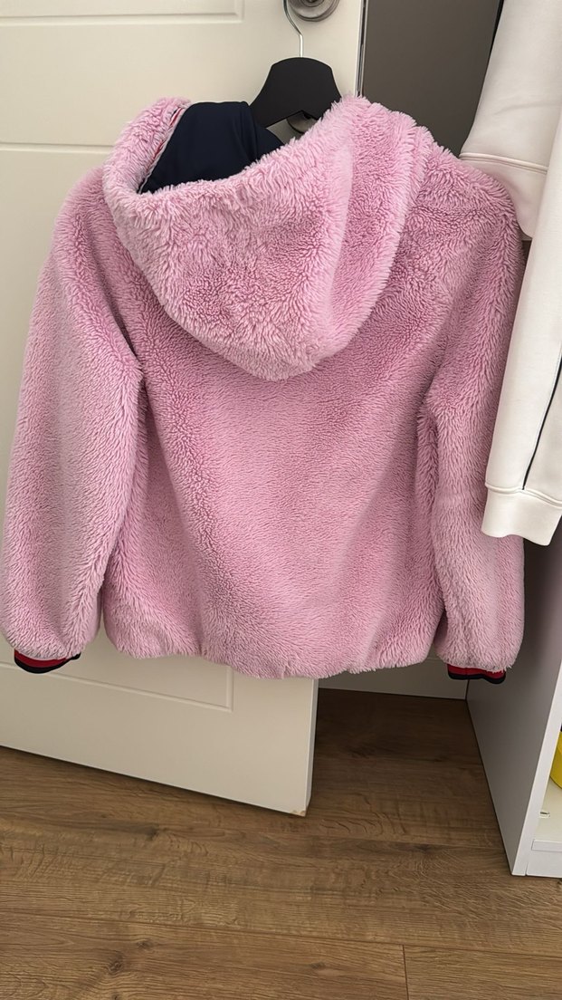 Pembe kız çocuk Peluş Ceket - Görsel 3