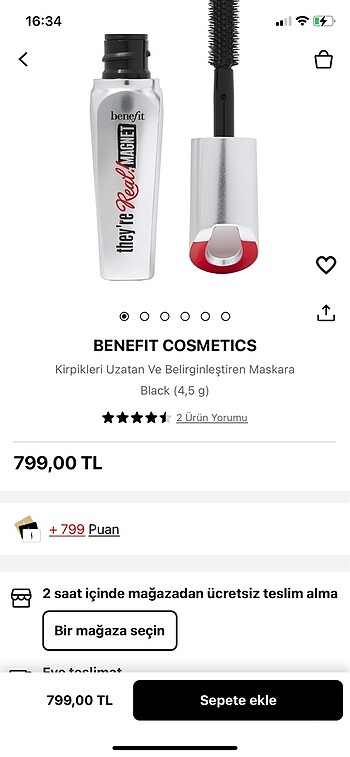 Beden Benefit they?re real magnet deluxe boy maskara