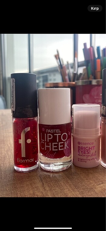 Flormar ve pastel tint, essence brightening stick