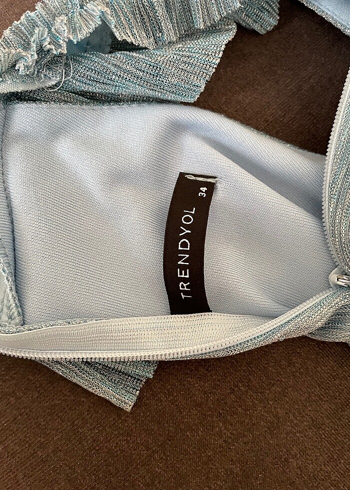 mavi simli abiye mezuniyet - Görsel 3