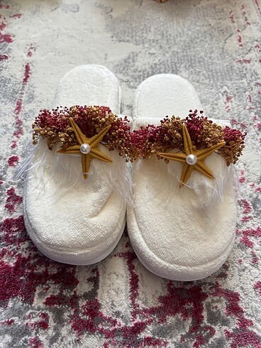 Lohusa taç, terlik, bebek bandı ve patik takımı - Görsel 4