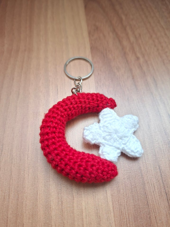 Renkli Örgü Anahtarlık - Görsel 2