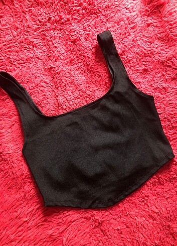 Zara Siyah Crop