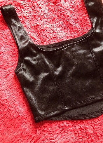 Zara Zara Siyah Crop