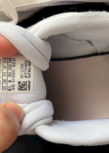 Orijinal Adidas Beyaz Bağcıklı Kadın Spor Ayakkabı - Görsel 3