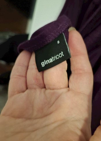 Mor V Yaka Drapeli bluz - Görsel 3