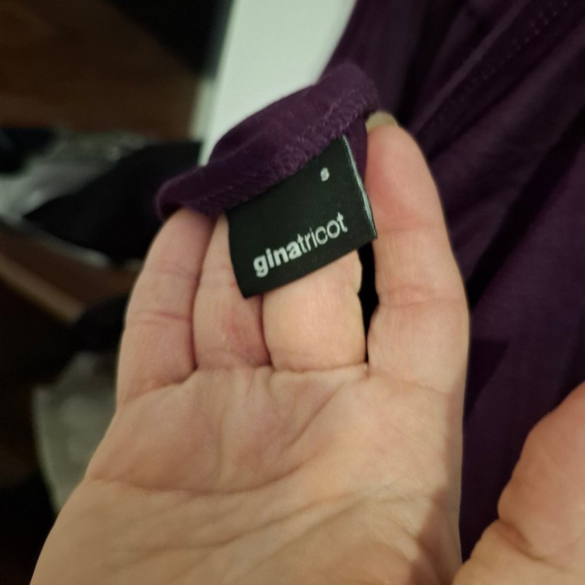 Mor V Yaka Drapeli bluz - Görsel 3