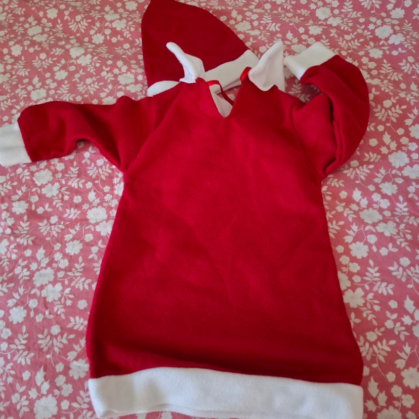 Kız Bebek Kırmızı Noel anne elbisesi - Görsel 3