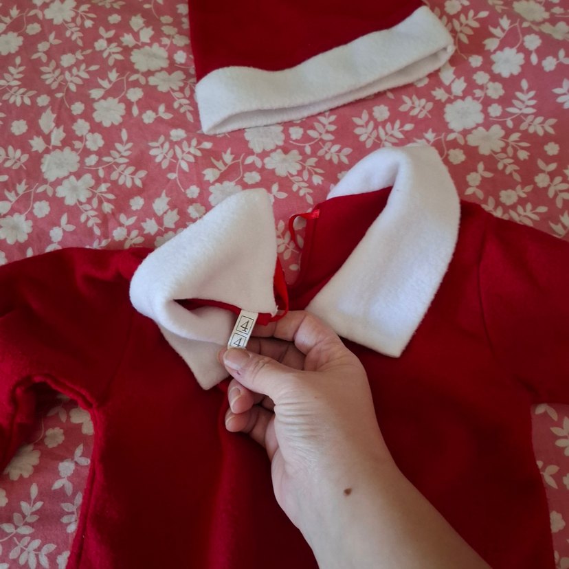 Kız Bebek Kırmızı Noel anne elbisesi - Görsel 2