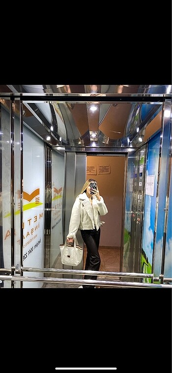Stradivarius kürk detaylı mont