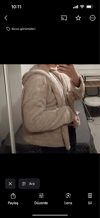 m Beden camel Renk CROP YUMOŞ CEKET