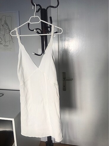 Zara kırık beyaz elbise