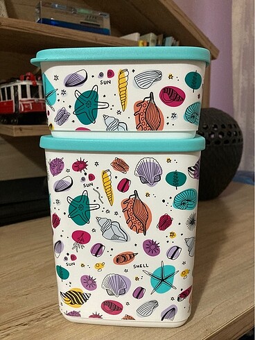 Tupperware kübik ikili set