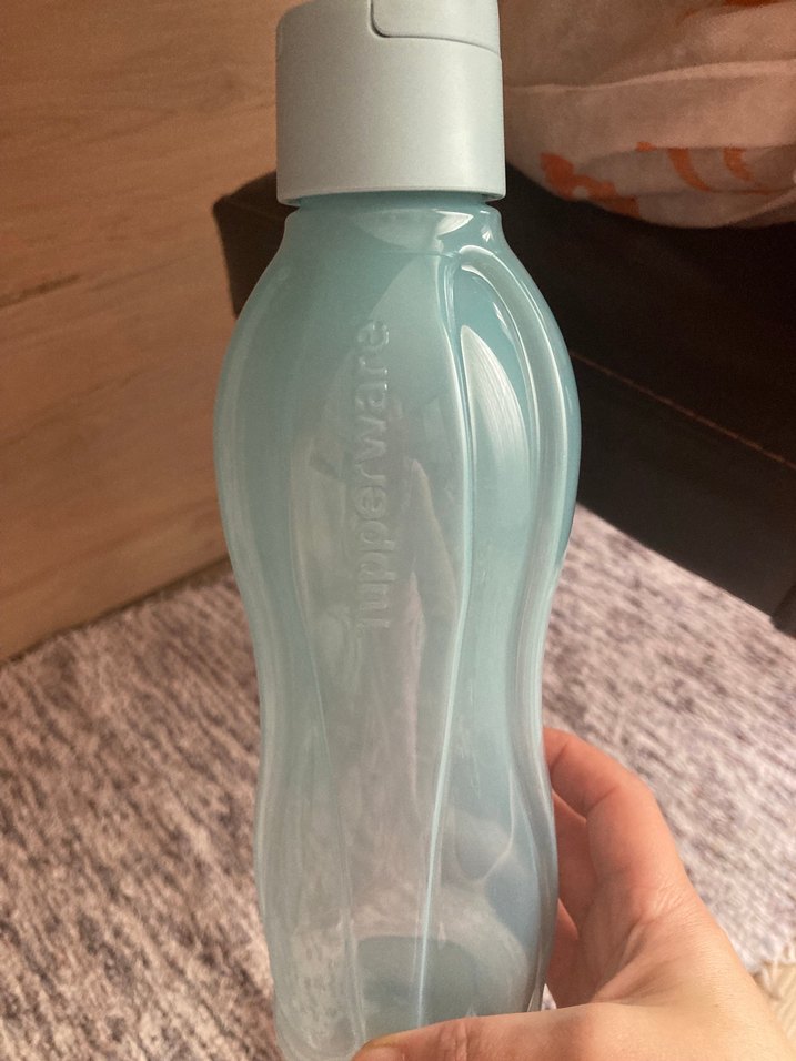 Pastel Mavi Tupperware 750 ml su şişesi - Görsel 3
