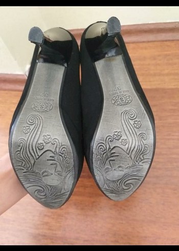 37 Beden siyah Renk Siyah Süet Stiletto Topuklu Kadın Ayakkabı