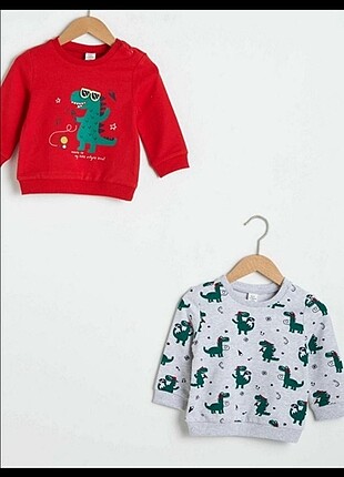 LCW erkek bebek 2li sweatshirt