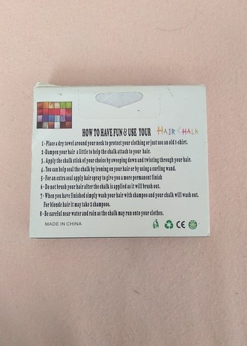 Islak veya kuru saç için geçici saç tebeşiri - Görsel 2