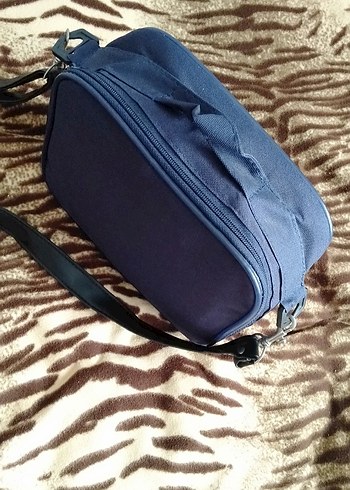 Erkek Lacivert Fermuarlı Omuz Çantası - Görsel 5