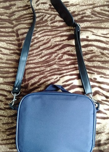 Erkek Lacivert Fermuarlı Omuz Çantası - Görsel 4