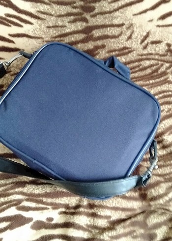 Erkek Lacivert Fermuarlı Omuz Çantası - Görsel 2