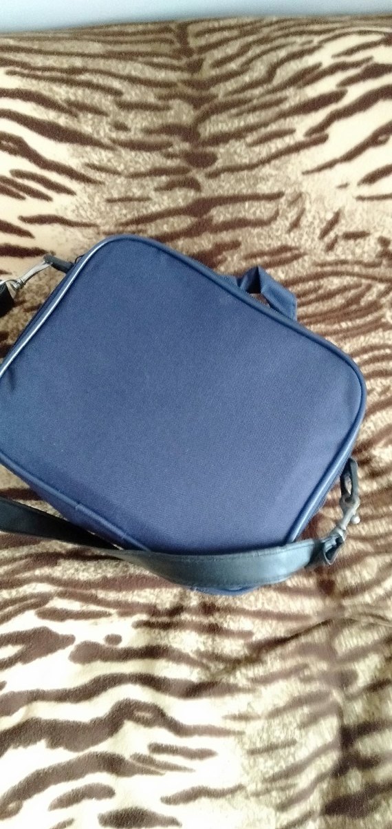 Erkek Lacivert Fermuarlı Omuz Çantası - Görsel 2