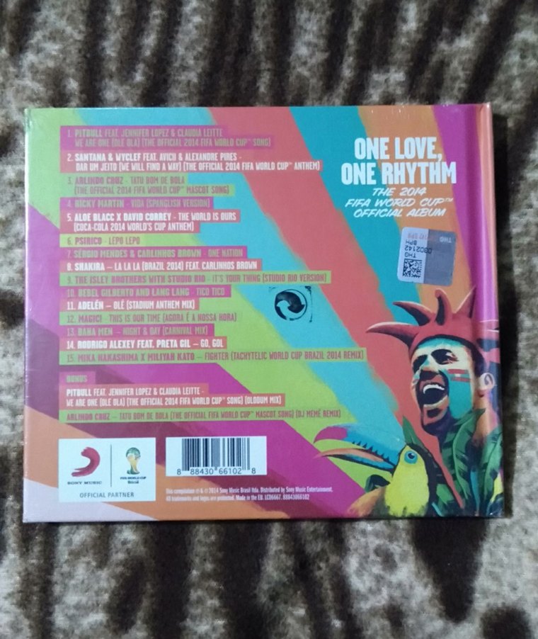 one love one rhythm - official 2014 FIFA world cup album * cd - Görsel 2