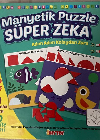 Süper Zeka Manyetik Puzzle Eğitici Oyuncak