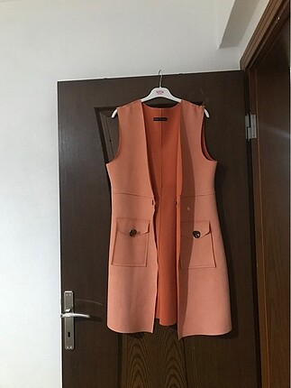 TURUNCU TAY TÜYÜ CİNSİ UZUN YELEK