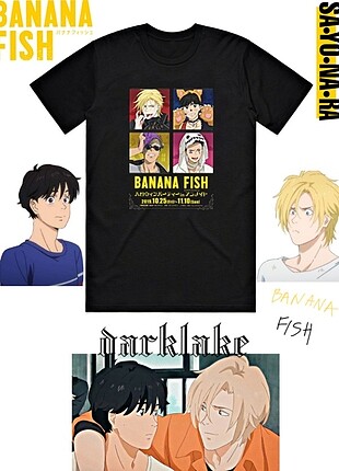 banana fish tasarım t-shirt 