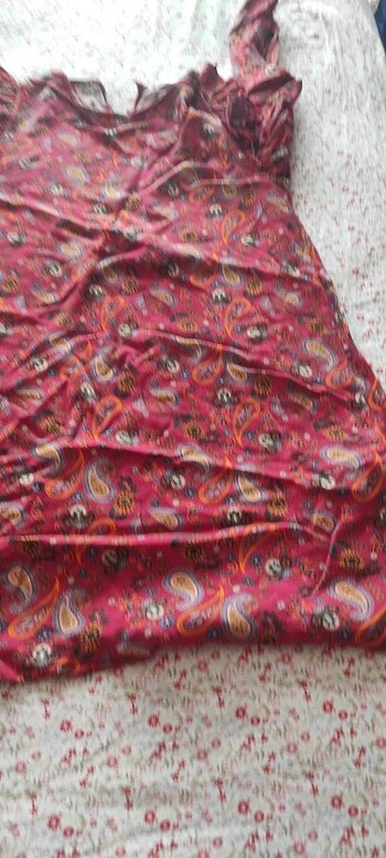 10 Yaş Beden çeşitli Renk Koton elbise