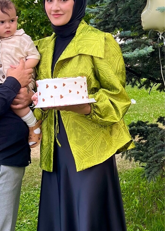 Jakar yağ yeşil ceket - Görsel 3