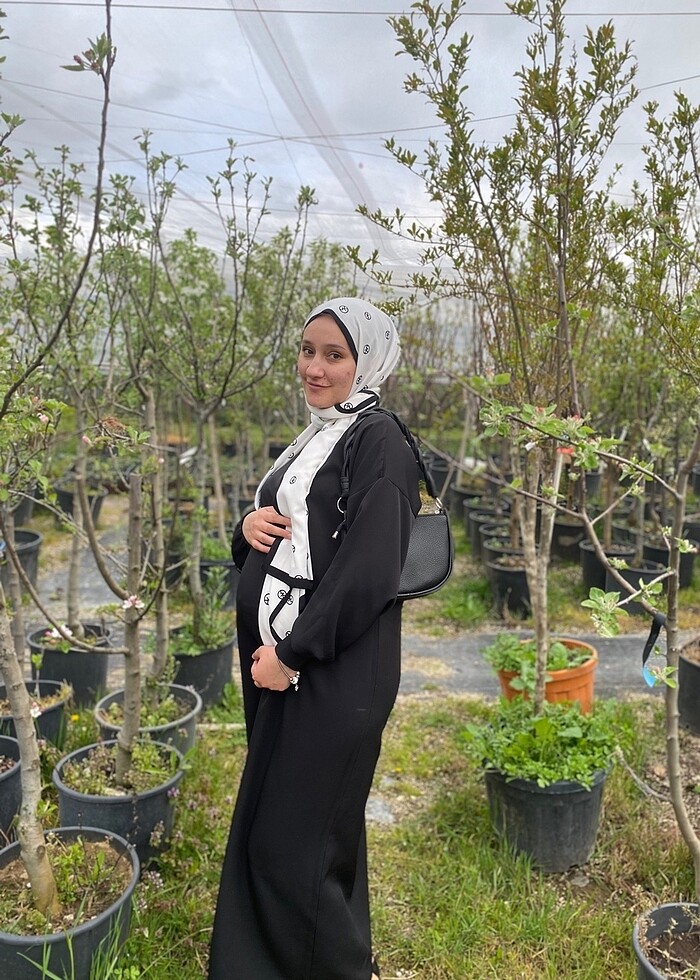 Siyah krep elbise - Görsel 2