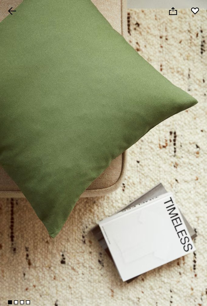 Bohem Stil Pastel Haki Kırlent H&M 4lü - Görsel 2