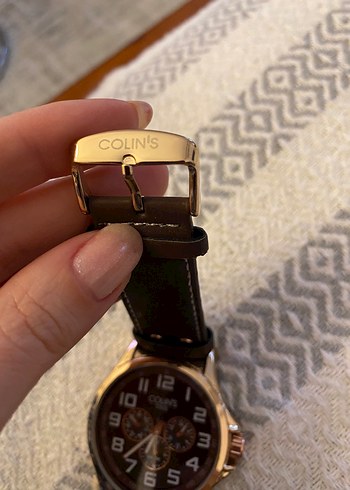 Kahverengi Klasik Erkek Kol Saati Colins - Görsel 2