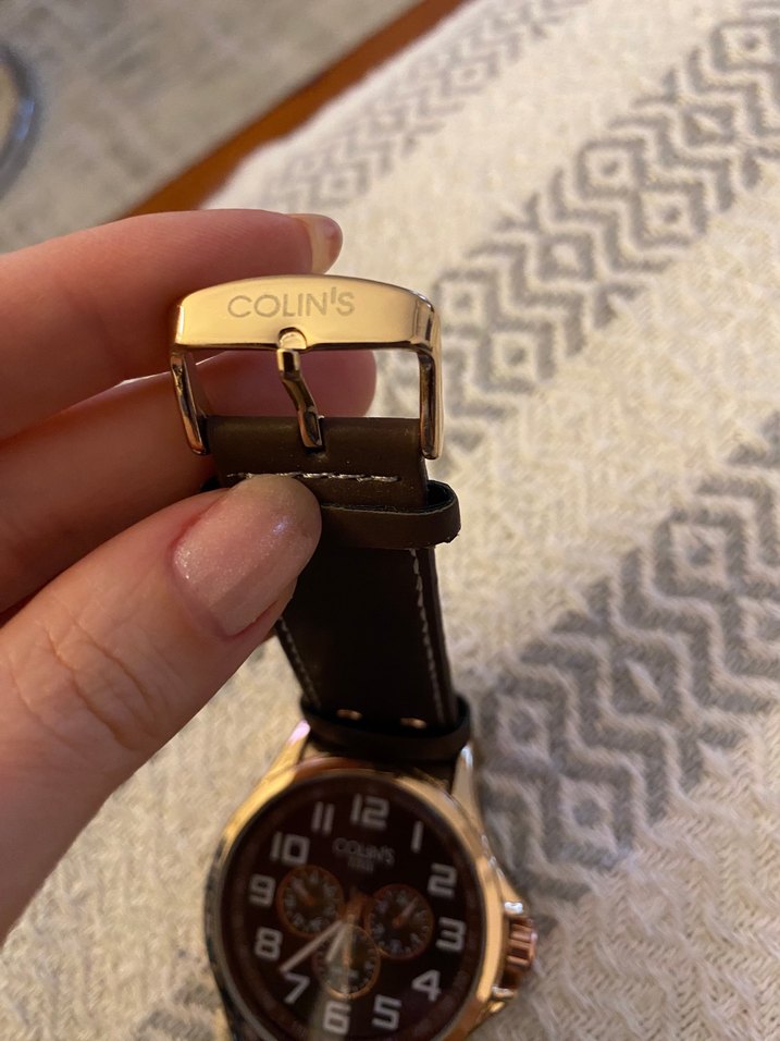 Kahverengi Klasik Erkek Kol Saati Colins - Görsel 2