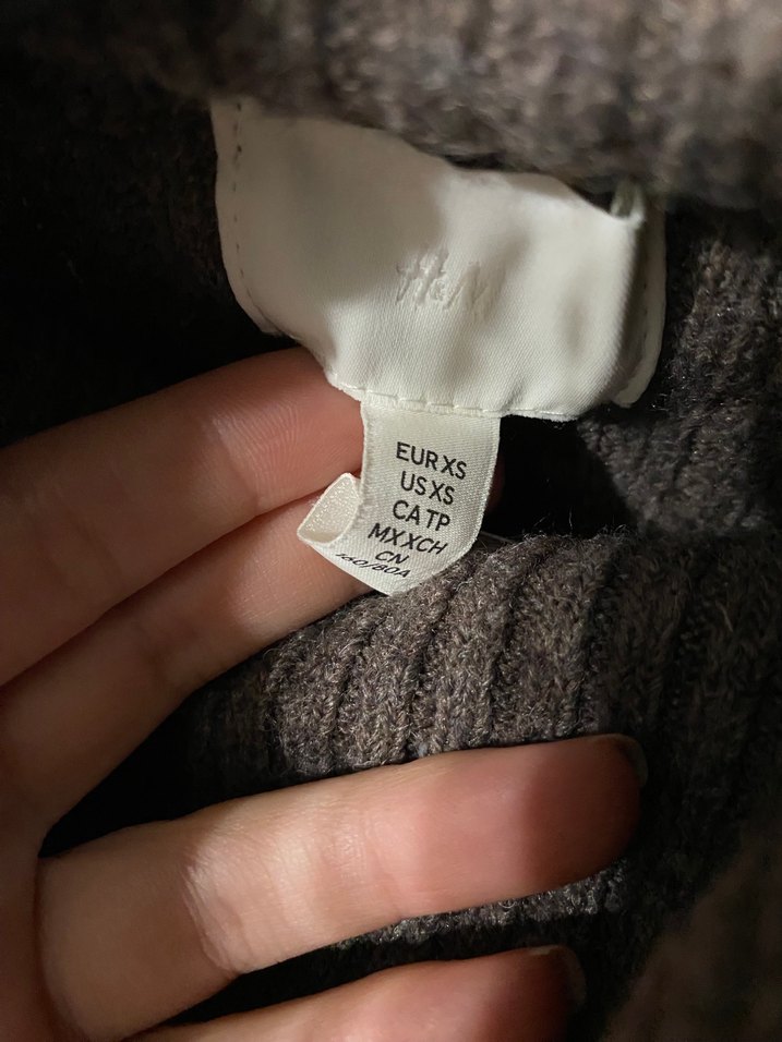 VİZON Boğazlı Örgü Kadın Kazak H&M - Görsel 3