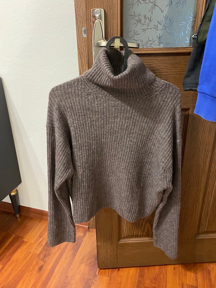 VİZON Boğazlı Örgü Kadın Kazak H&M - Görsel 2