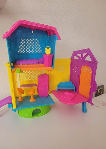 Polly Pocket Renkli Çocuk Oyun Evi Seti Katlanır polly pocket evi