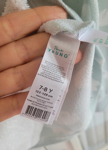 7 Yaş Beden Penti termal kız çocuk pijama takımı