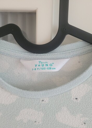 7 Yaş Beden yeşil Renk Penti termal kız çocuk pijama takımı