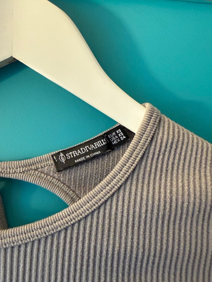 Stradivarius Sırt Dekolteli Bluz - Görsel 3