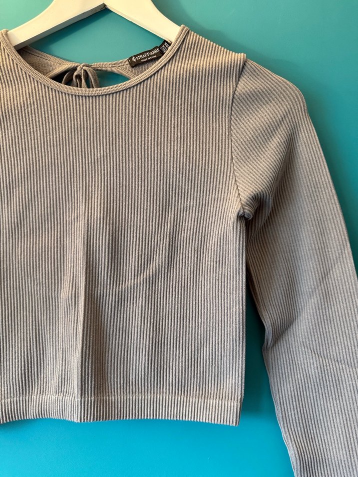 Stradivarius Sırt Dekolteli Bluz - Görsel 2