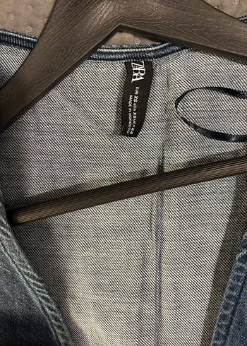 Kadın Denim Kemerli Uzun Tulum - Görsel 3