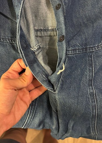 Kadın Denim Kemerli Uzun Tulum - Görsel 5