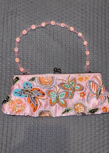 Nakışlı ve Boncuk İşlemeli Bohem Kadın Portföy Çanta - Görsel 3