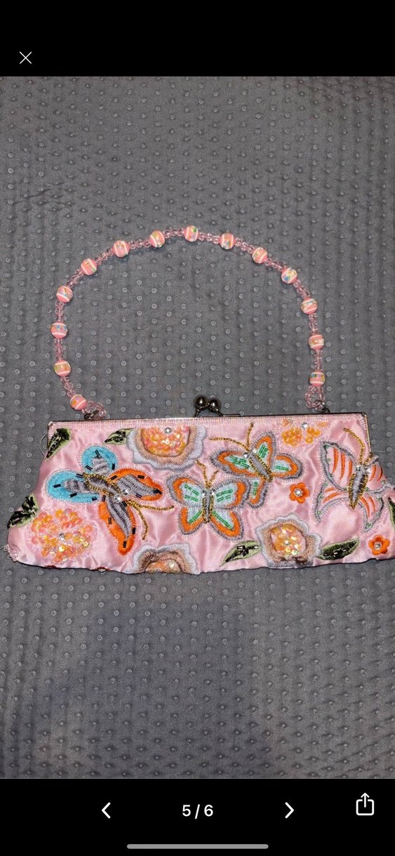 Nakışlı ve Boncuk İşlemeli Bohem Kadın Portföy Çanta - Görsel 2