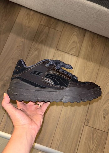 Siyah-Kahve Kadın Puma Spor Ayakkabı - Görsel 6